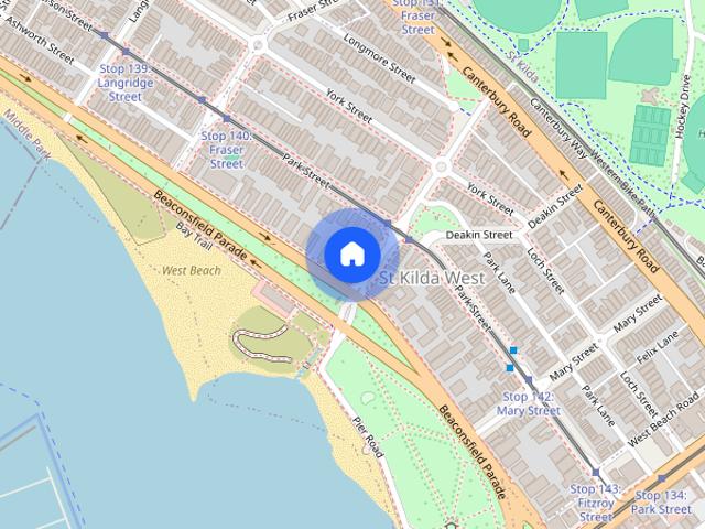 Apartment for rent in St Kilda West, Melbourne