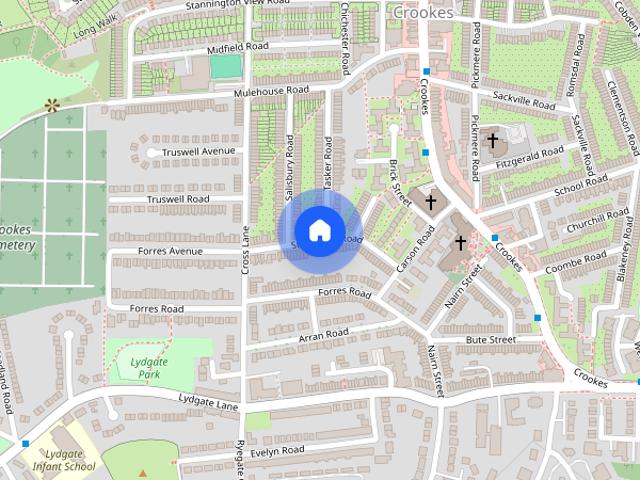 House for rent in Crookes, South Yorkshire