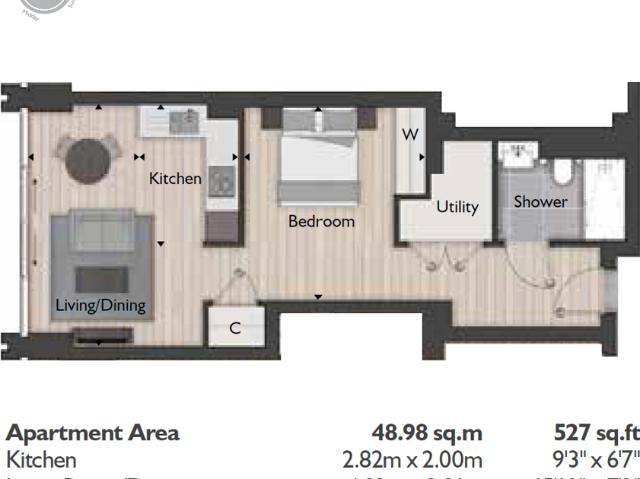 Studio for rent in St. George in the East, Whitechapel