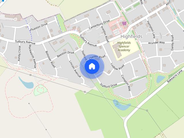 House for rent in Highfields, Egginton