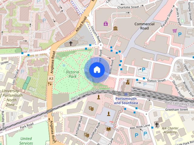 Studio for rent in Somers Town, City Of Portsmouth