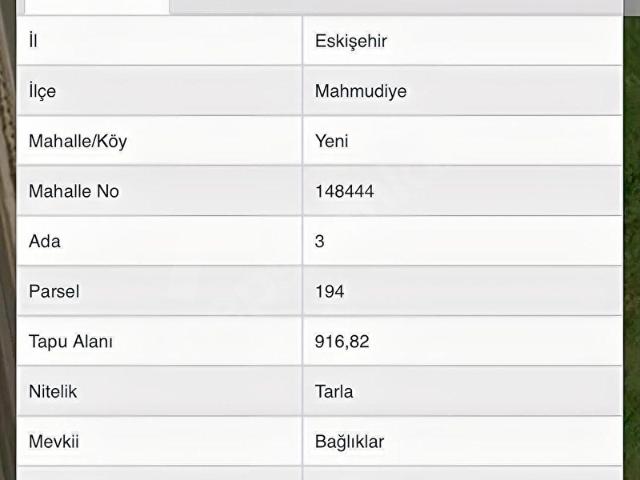 Işıklar Mah., Mahmudiye içerisinde satılık Arsa