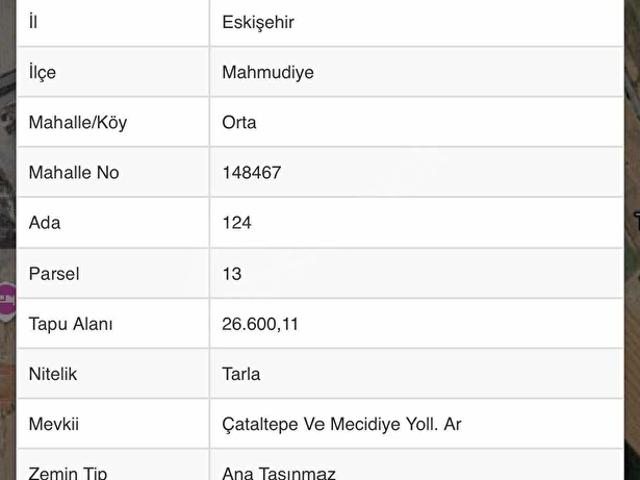Yeni Mah., Mahmudiye içerisinde satılık Arsa