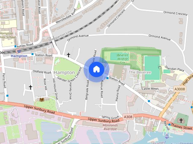 Apartment for rent in Hampton, Greater London