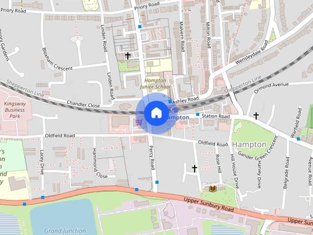 Apartment for rent in Hampton, Greater London
