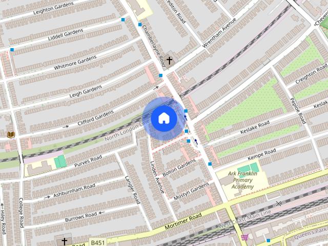 Apartment for rent in Brondesbury, Greater London