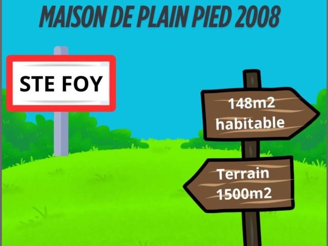 Maison vente à Sainte-foy, Les Chanières