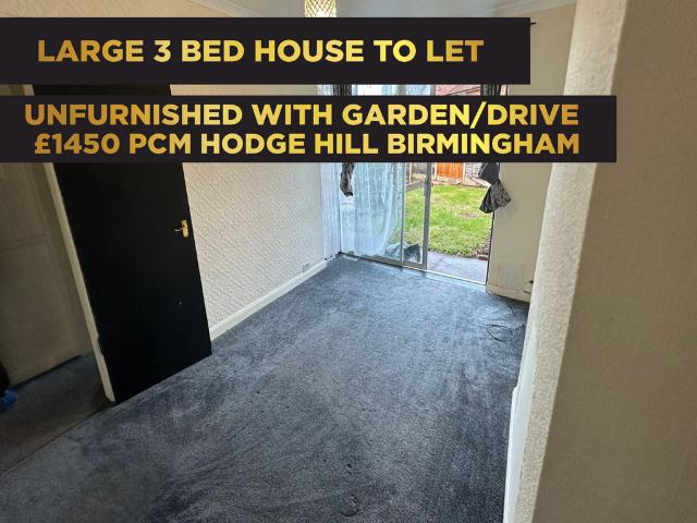 House for rent in Hodge Hill, West Midlands