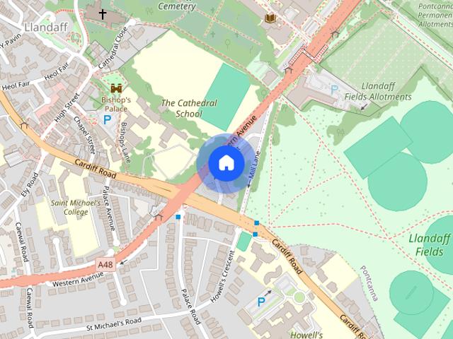 Apartment for rent in The Crescent, Cardiff