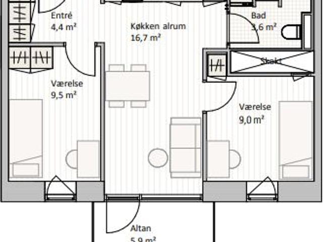 Lejlighed til leje i Aalborg, Brønderslev-Dronninglund