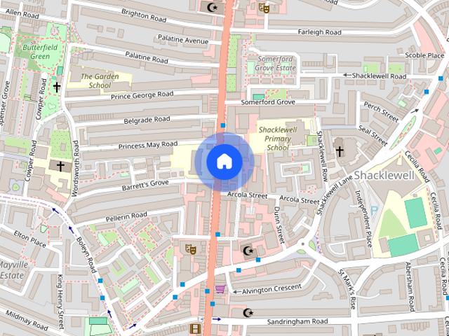 Apartment for rent in Shacklewell, Greater London