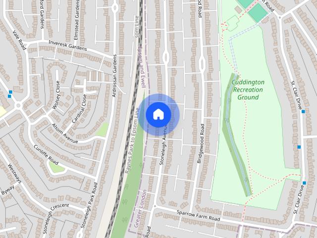 House for rent in Worcester Park, Greater London