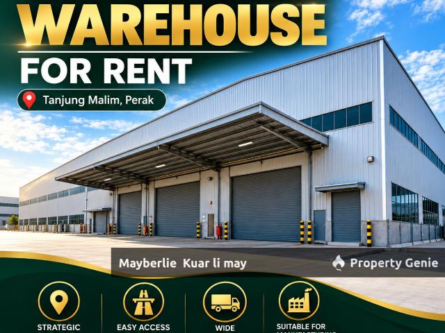 Warehouse for sale in Perak, Tanjong Malim