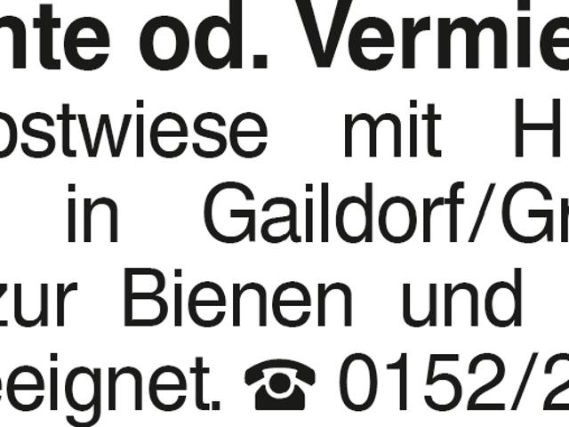 Erdgeschosswohnung mieten in Gaildorf, Baden-Württemberg