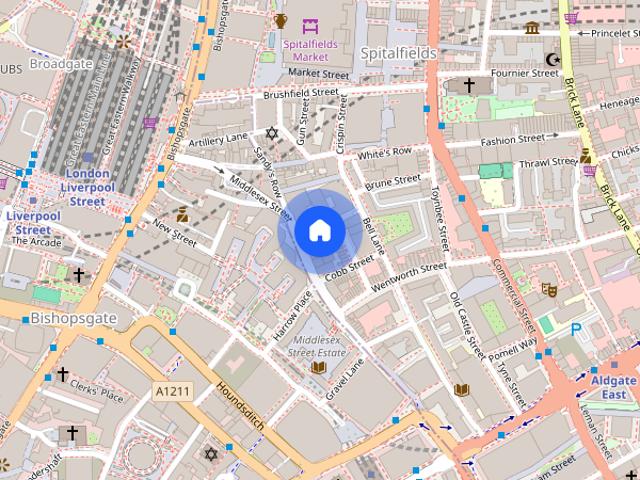 Apartment for rent in Spitalfields, Whitechapel