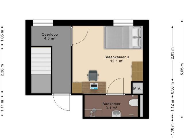 Studio te huur in Amersfoort