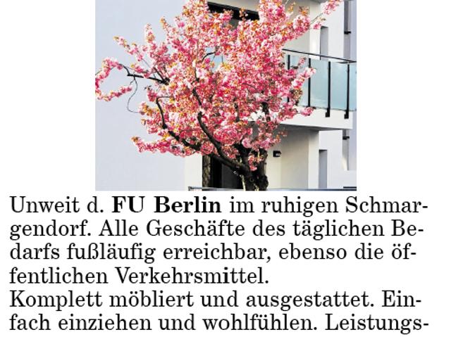Wohnung mieten in Schmargendorf, Berlin