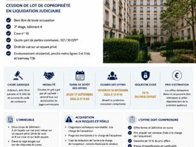 Appartement vente à Paris