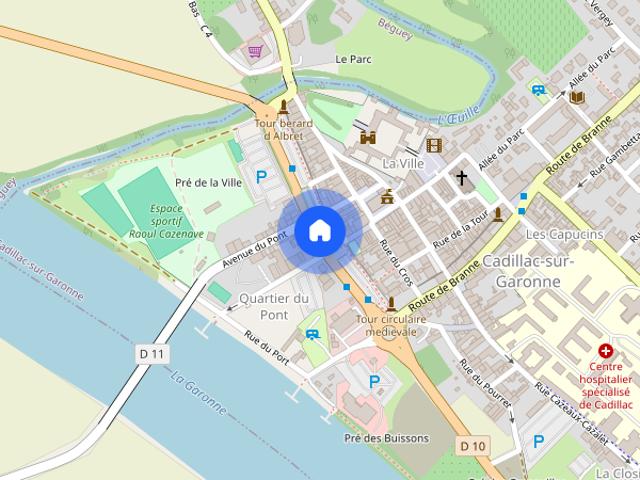 Appartement location à Quartier du Pont, Cadillac-sur-Garonne