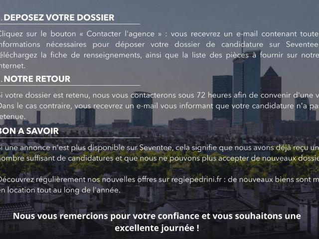 Appartement location à Lyon, Métropole de Lyon