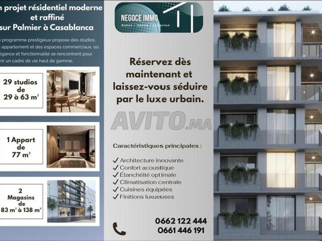 Appartement vente à Anfa, Gharb-Chrarda-Beni Hssen