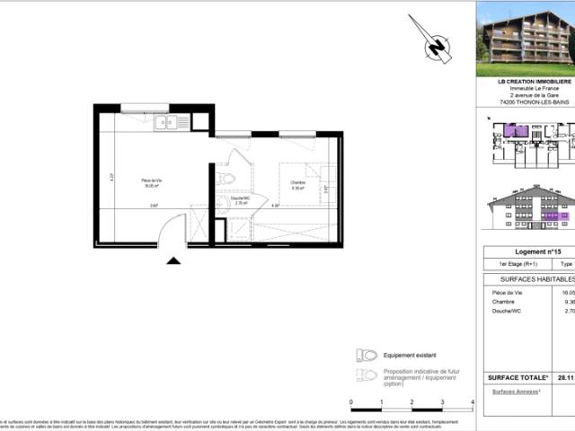 Appartement vente à Thonon-les-Bains, La Baume