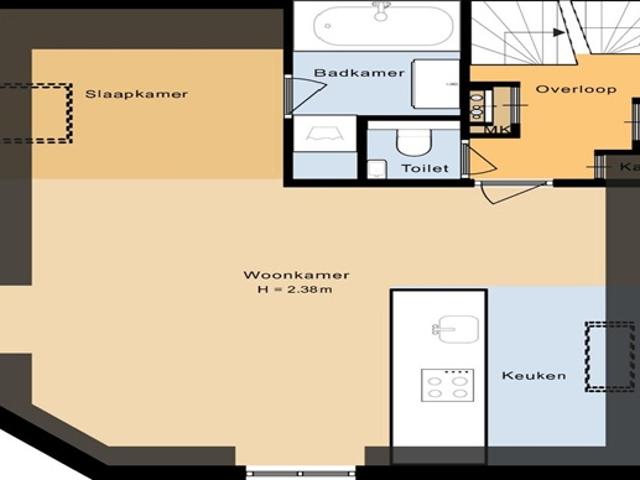Studio te huur in Oost, Amsterdam