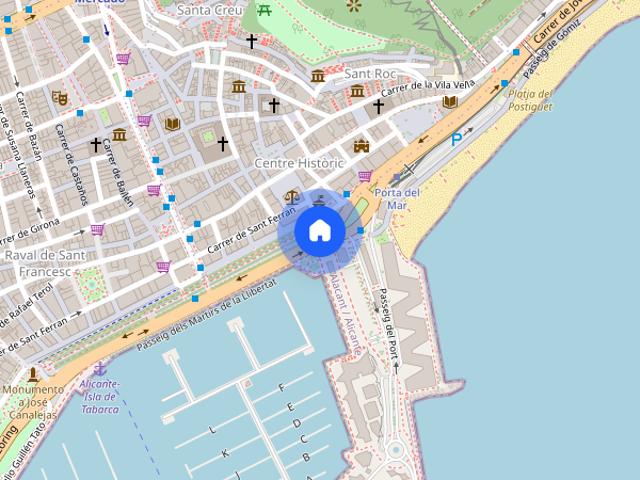 Estudio en alquiler en Centre Històric, l'Alacantí