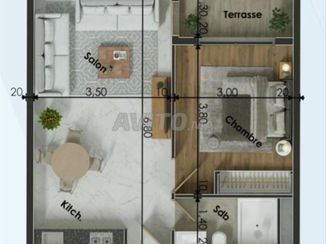 Appartement vente à Gueliz, Marrakech