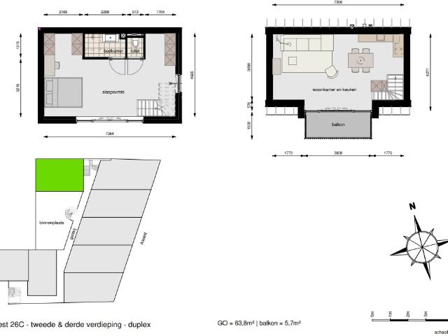 Studio te huur in Binnenstad, Delft