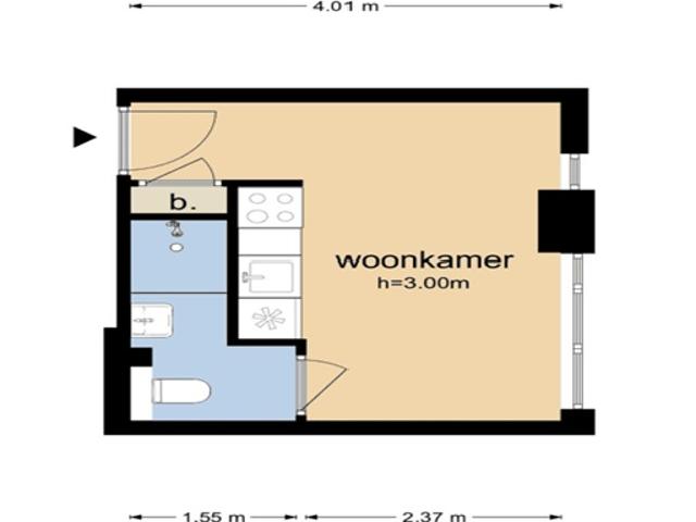 Studio te huur in Presikhaaf-Oost, Arnhem