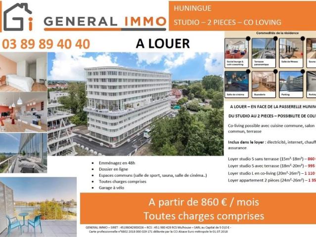Appartement location à Mulhouse, Huningue