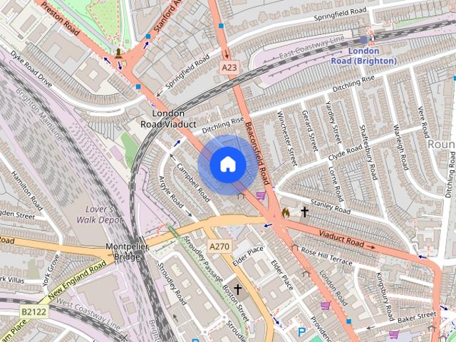 Apartment for rent in Round Hill, Brighton & Hove