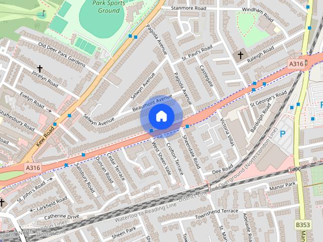 Apartment for rent in North Sheen, Greater London