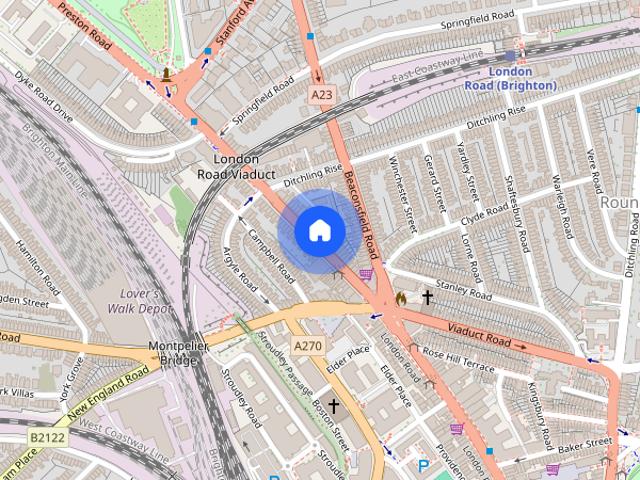 Apartment for rent in Round Hill, Brighton & Hove