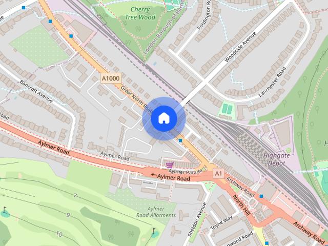 Studio for rent in London Borough of Haringey, Greater London