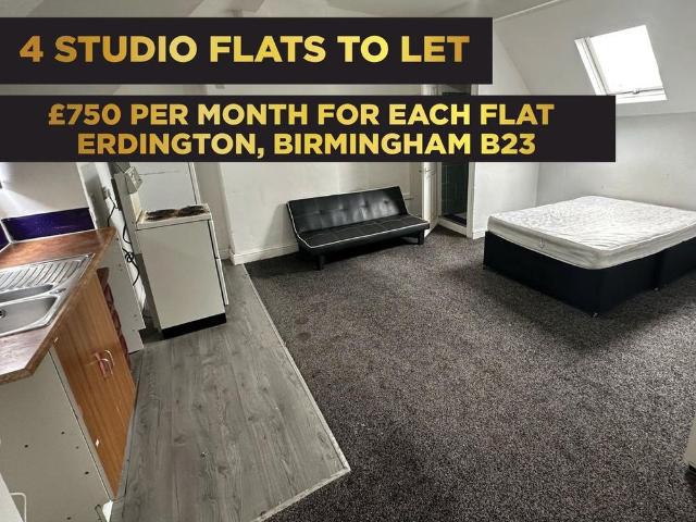 Studio for rent in Gravelly Hill, West Midlands