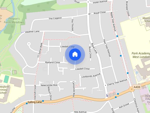 Studio for rent in Yiewsley, Greater London