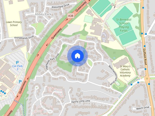 Apartment for rent in Abbey Park, Allestree