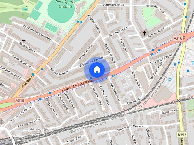 Apartment for rent in North Sheen, Greater London
