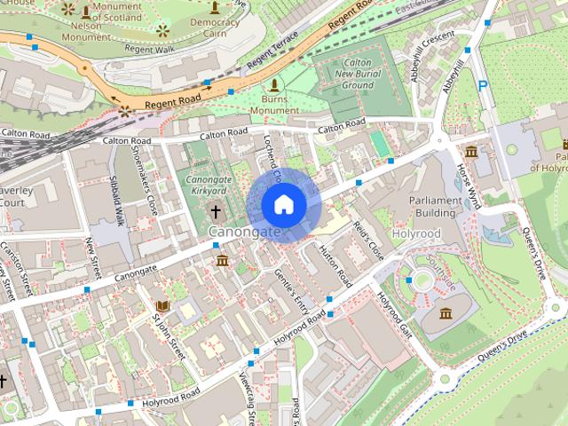 Studio for rent in Canongate, Old Town