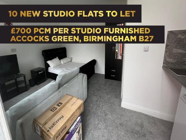 Studio for rent in Acocks Green, Tyseley