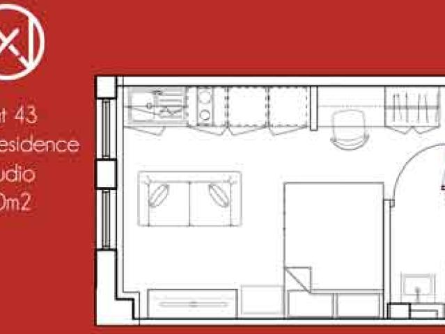 Studio for rent in City Centre, Isle Of Man