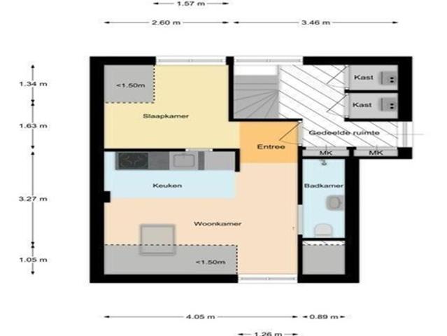 Studio te huur in Strijen, Oosterhout