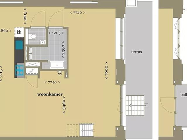 Studio te huur in Haarlem, Noord Holland