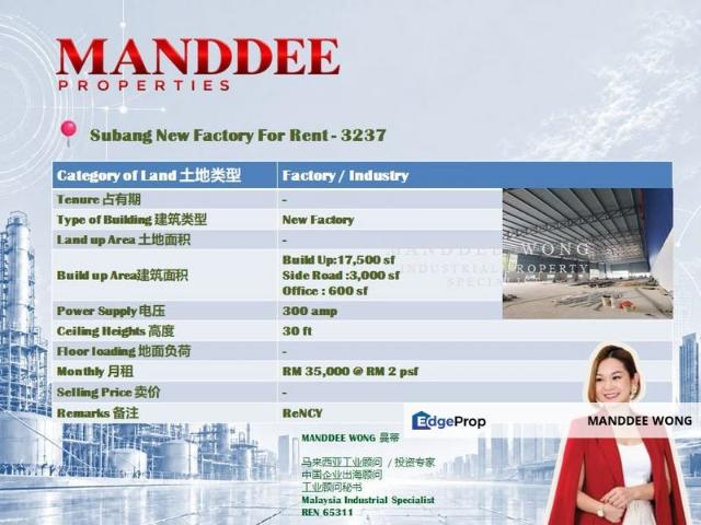 Warehouse for rent in Shah Alam, Petaling