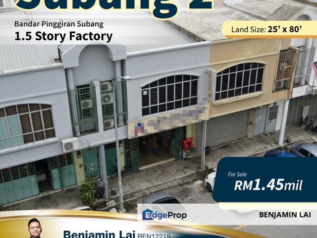 Warehouse for sale in Petaling, Subang Jaya