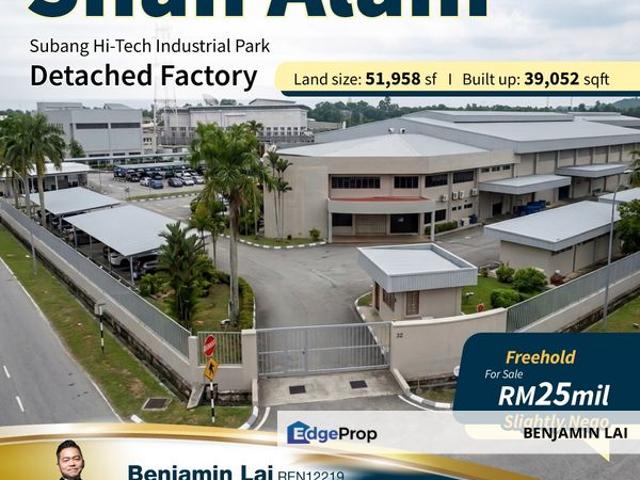 Warehouse for sale in Petaling, Subang Jaya