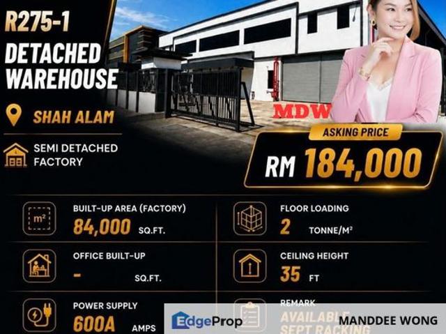 Warehouse for rent in Petaling, Subang Jaya