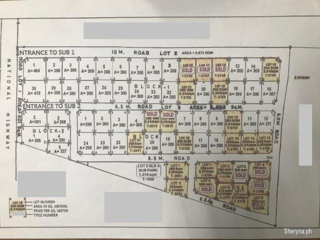 SUBDIVISION LOTS FOR SALE IN BAIS CITY ID 14700